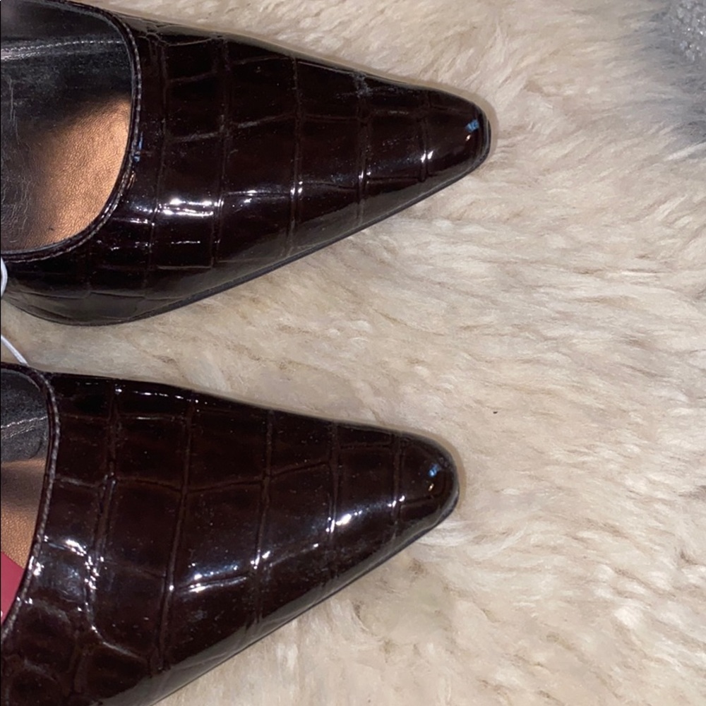 Merona Brown Patent Animal Skin Pump - Picture 6 of 8